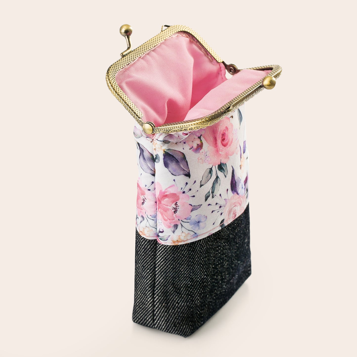 Floral Jeans Eyeglasses Case