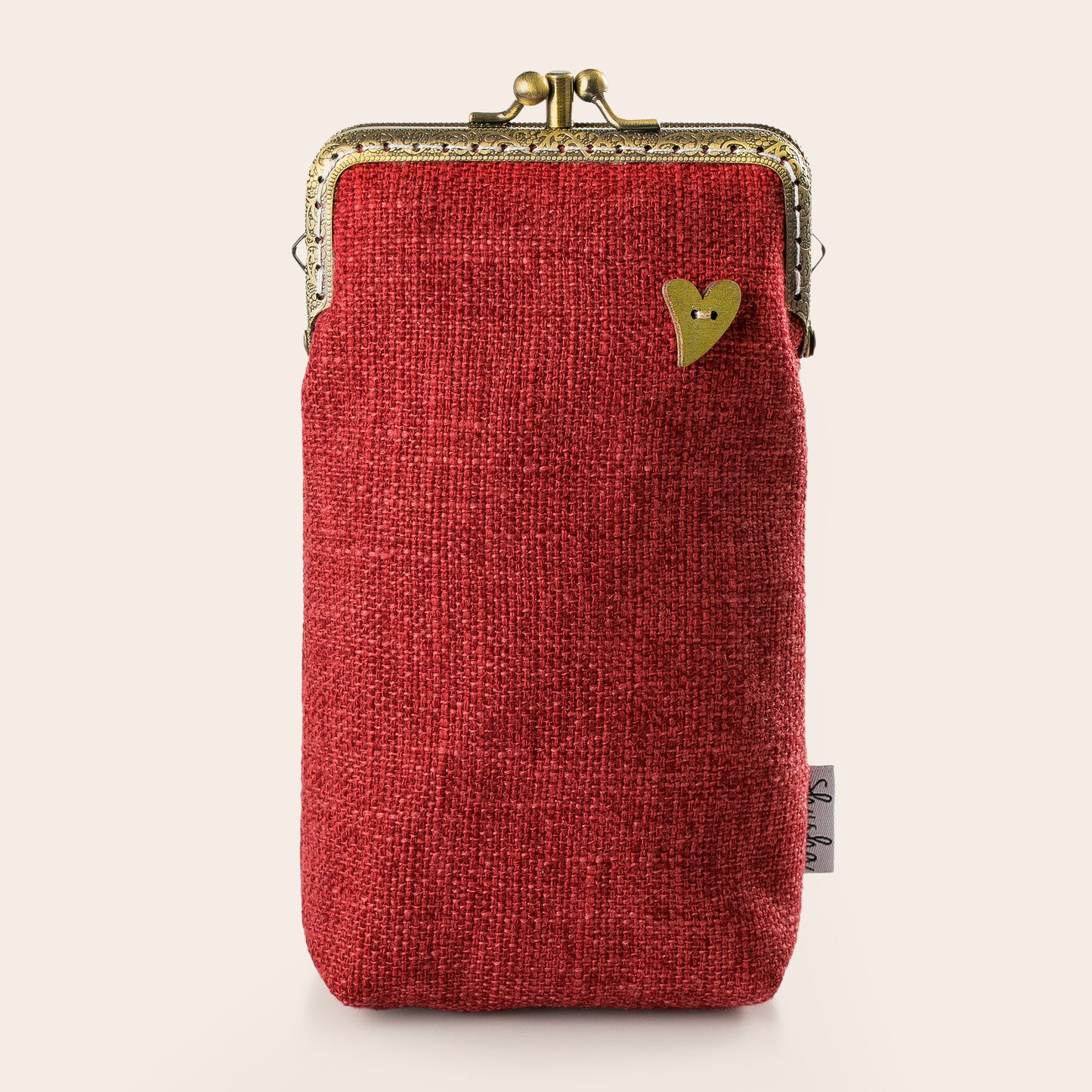 Red Eyeglasses Case