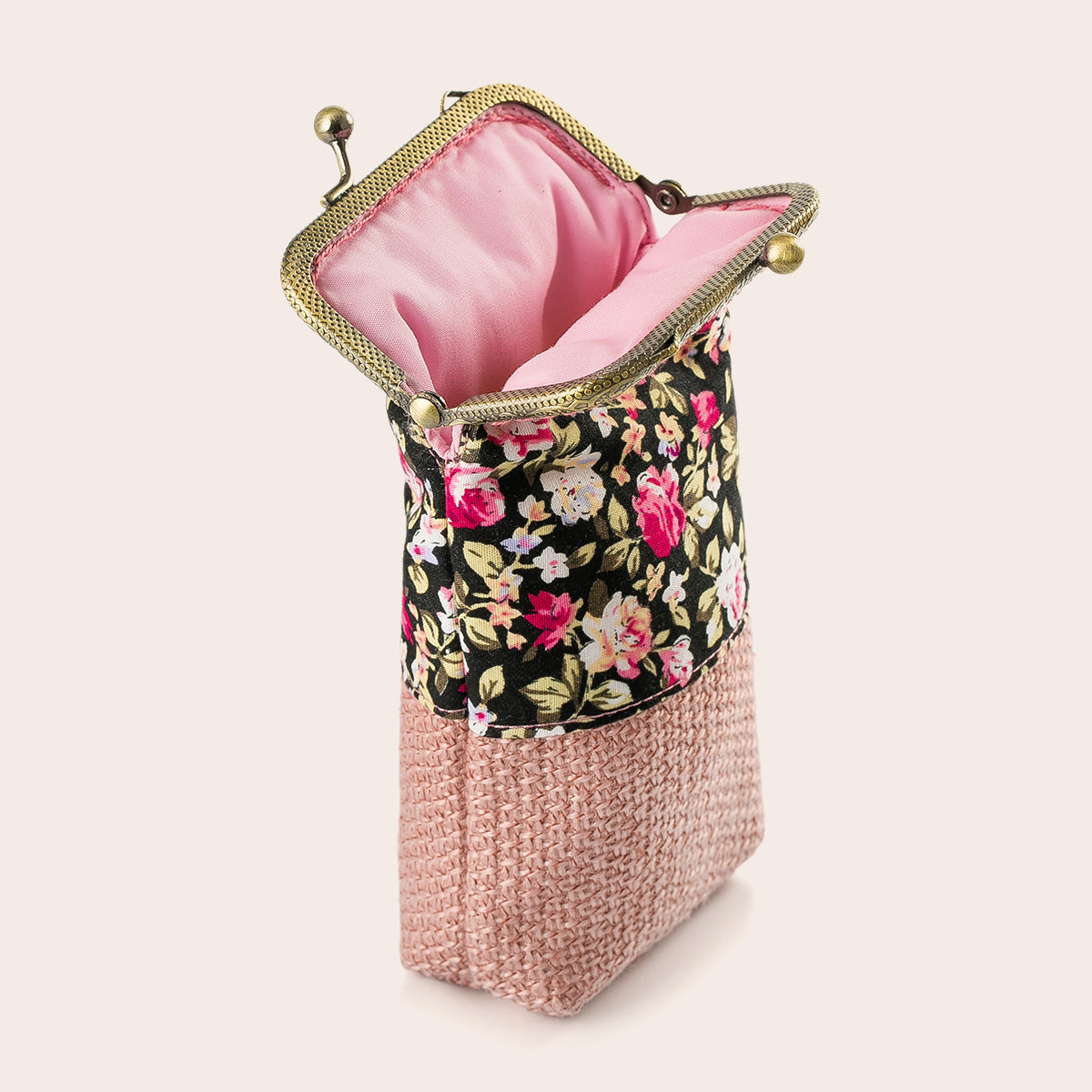 Floral Pink Eyeglasses Case