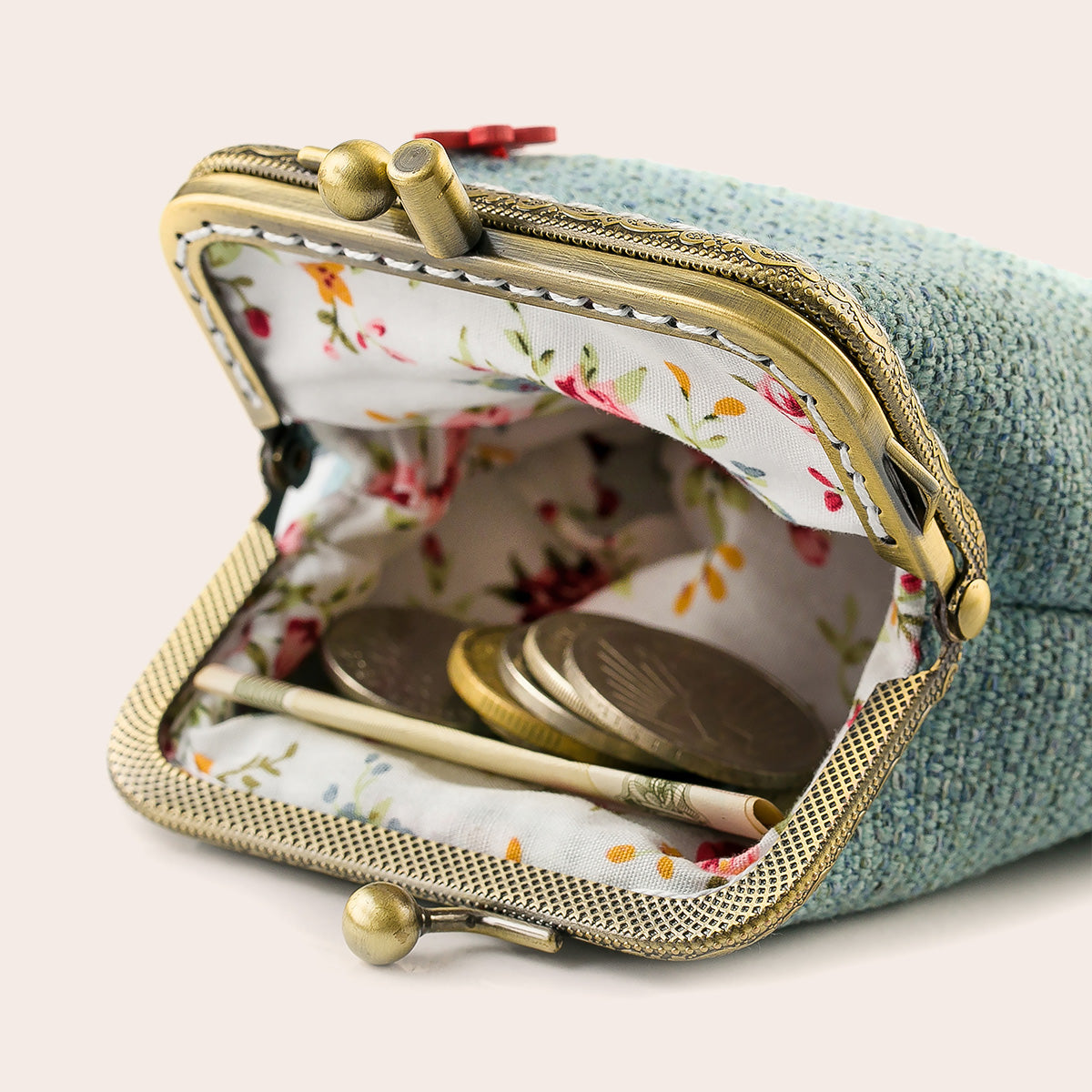 Light Blue Coin Purse
