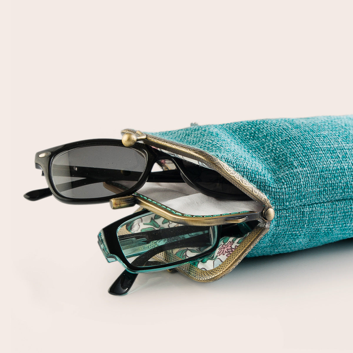 Teal Eyeglasses Case