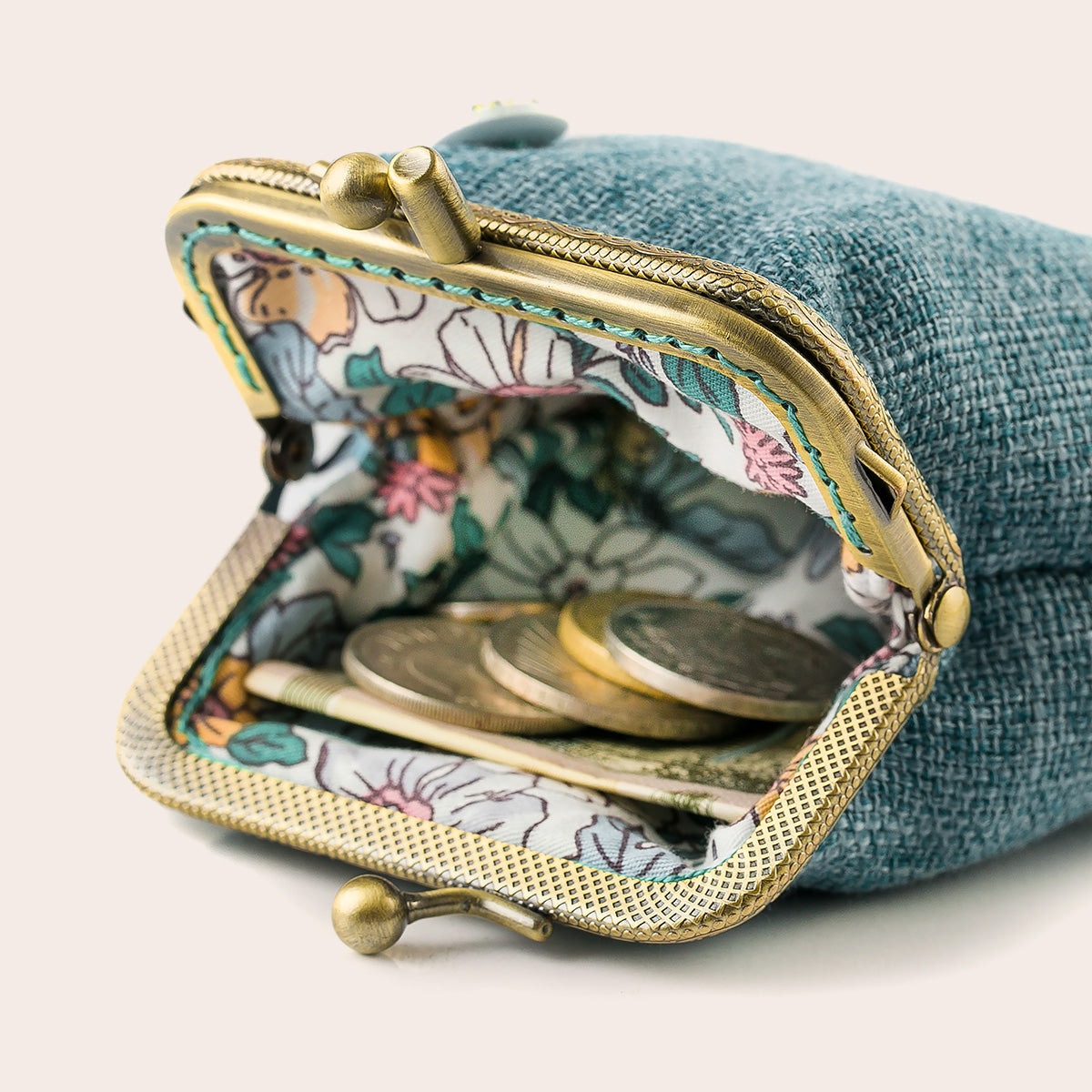 Teal Coin Purse