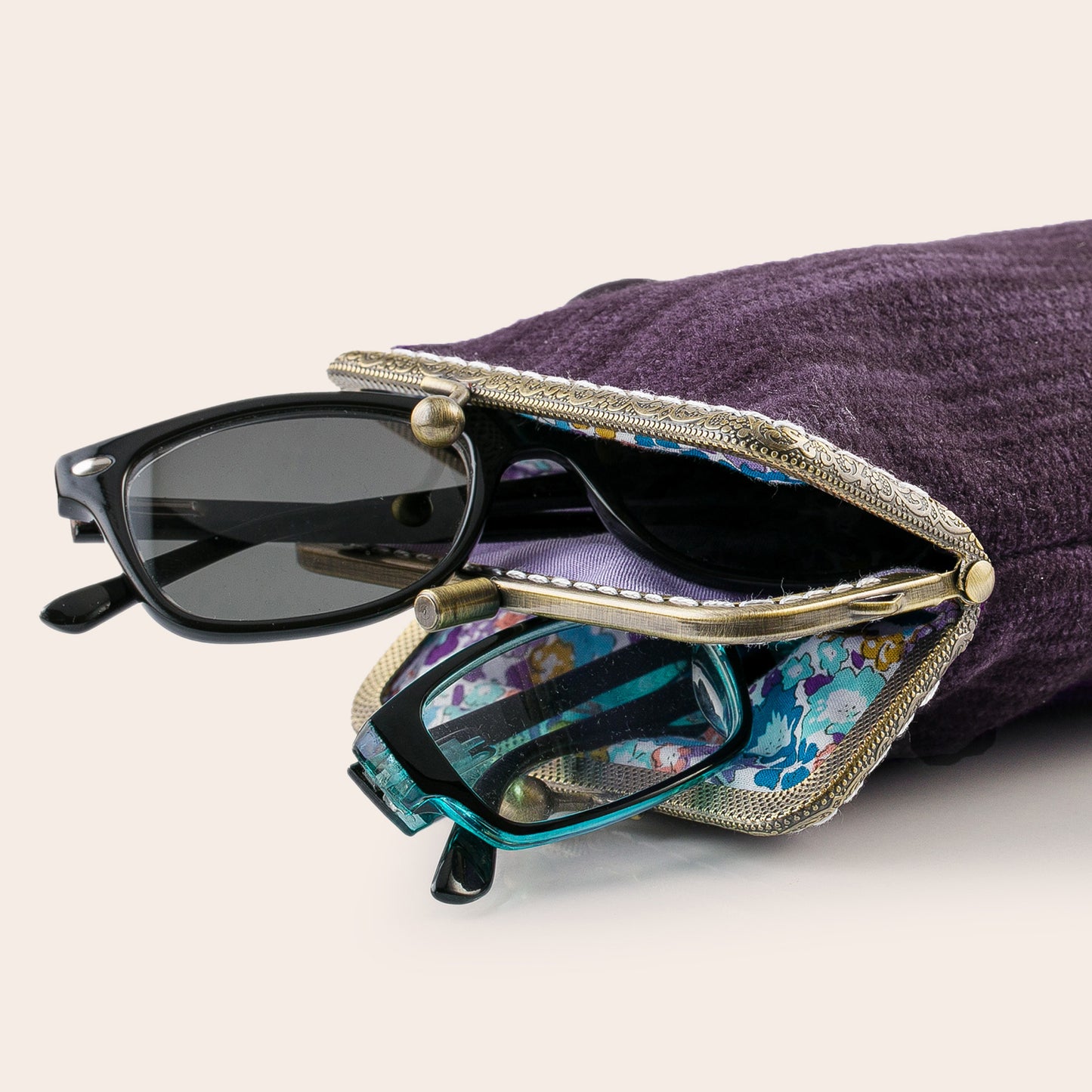 Purple Eyeglasses Case